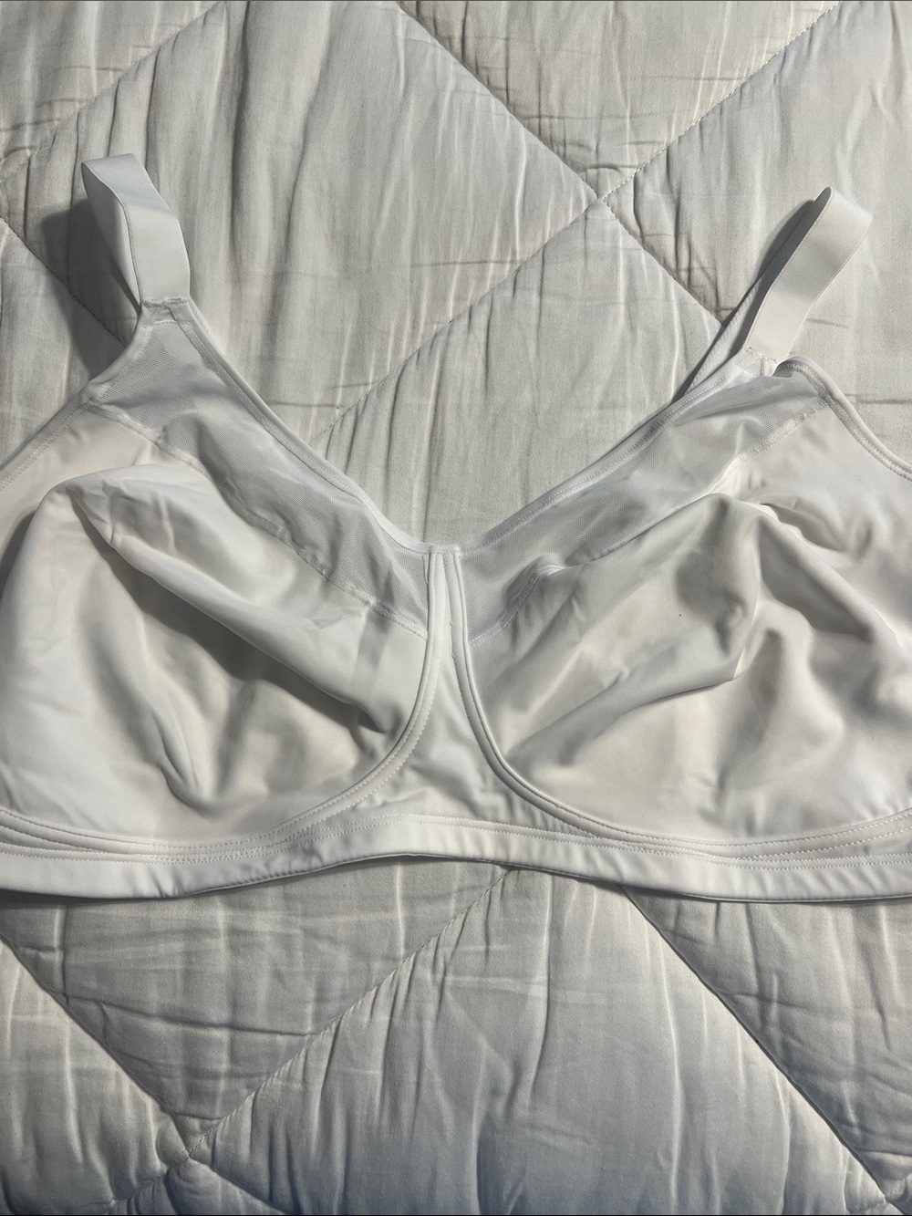 White Seamless Soft-Cup Bra - Comfortable Everyday Support